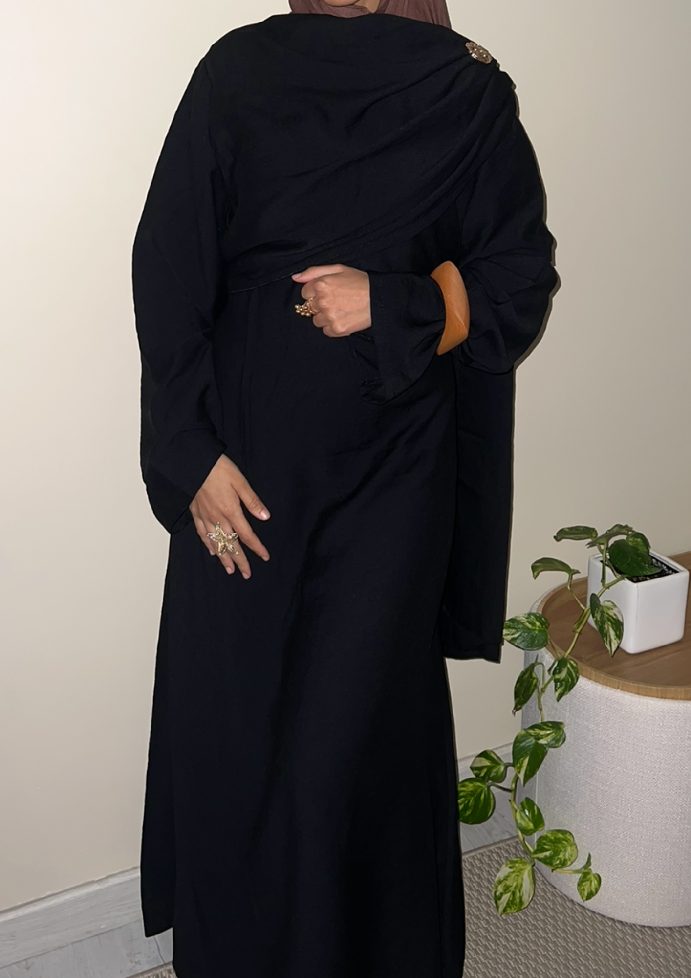 Robe à broche noir