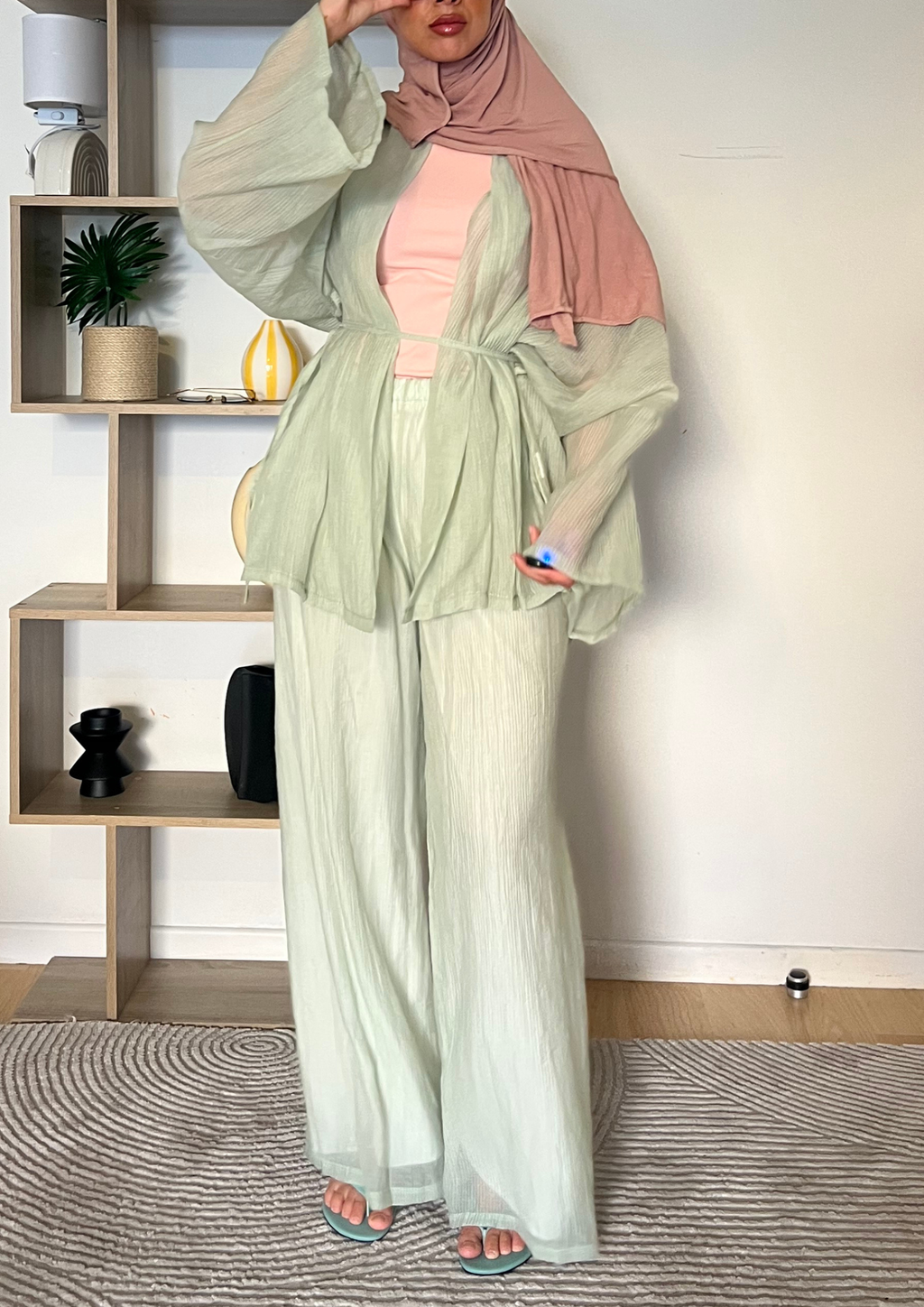Ensemble Dina vert pastel