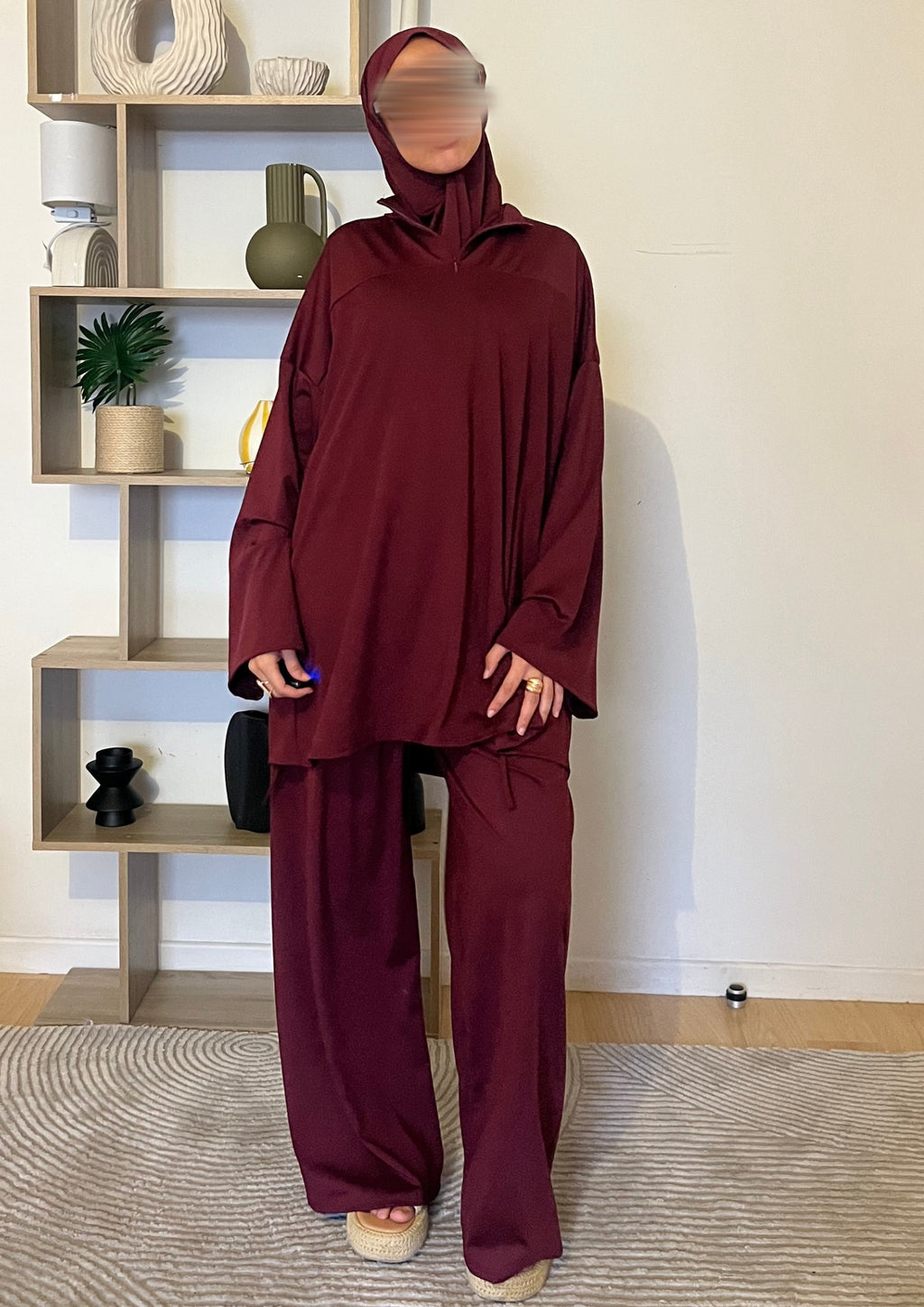 Burkini zip Bordeaux