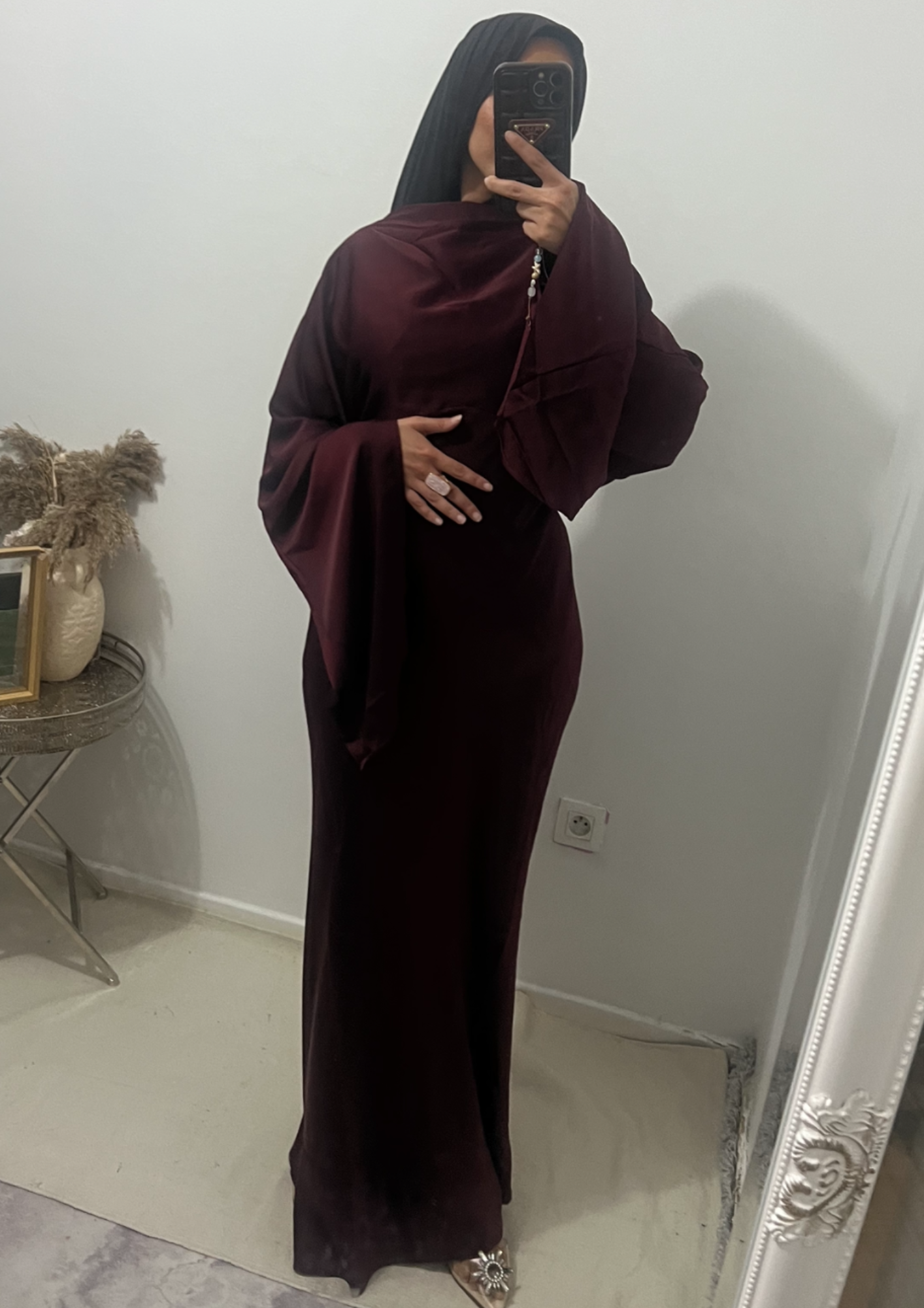 Robe layali Bordeaux
