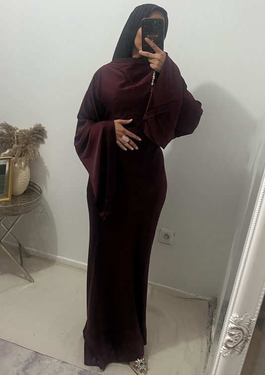Robe layali Bordeaux