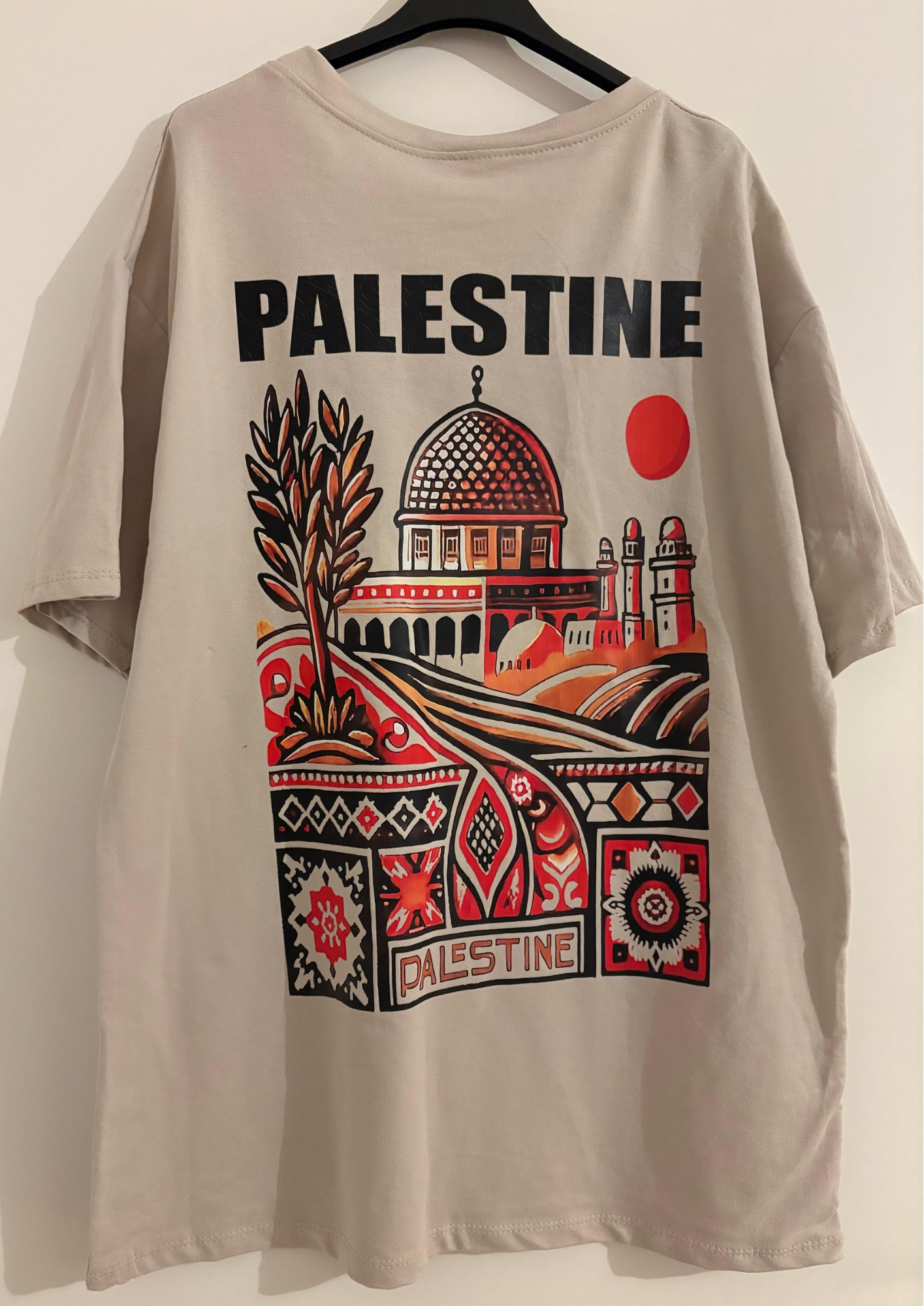 T-shirt Palestine Beige