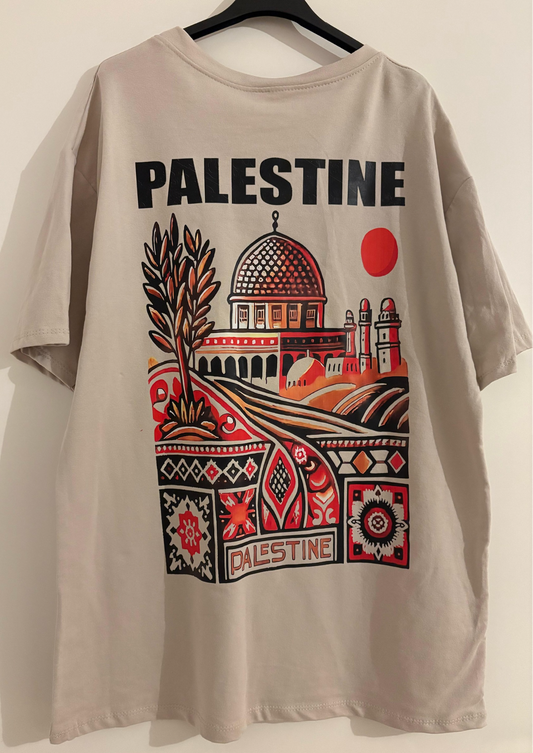 T-shirt Palestine Beige