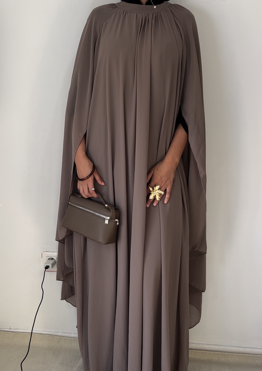 Robe cape Taupe