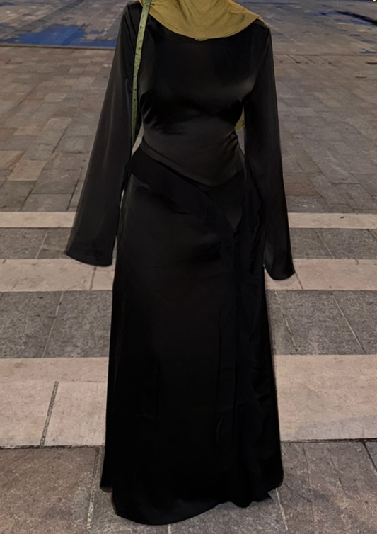 Robe froufrou noir