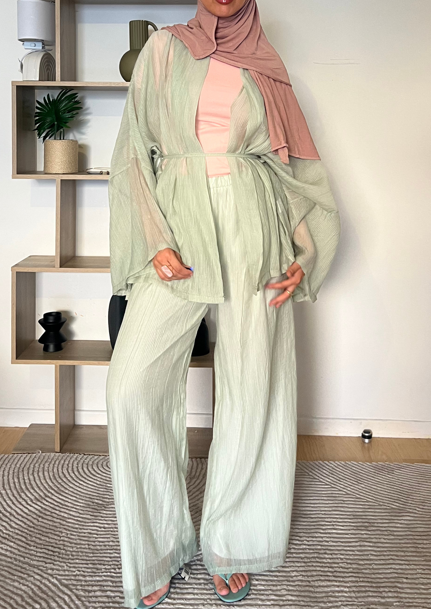 Ensemble Dina vert pastel