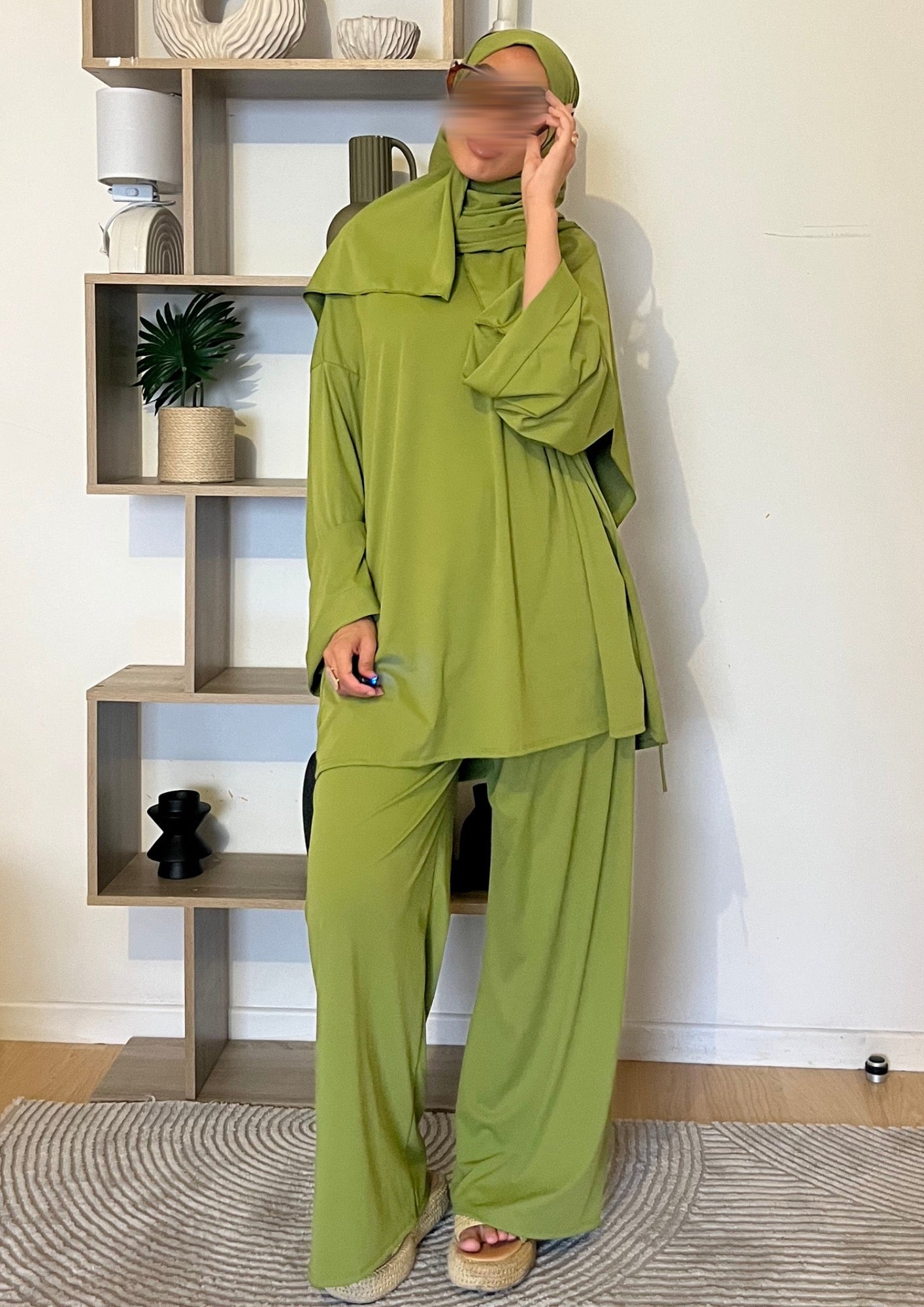 Burkini simple complet Olive