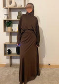 Burkini jupe marron