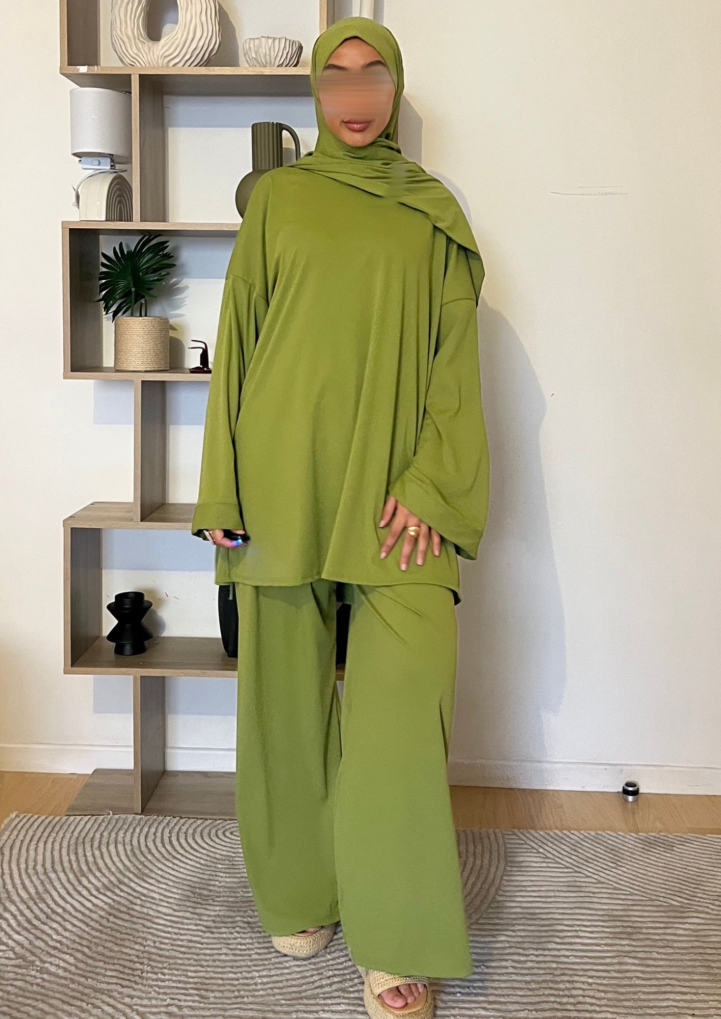 Burkini simple complet Olive
