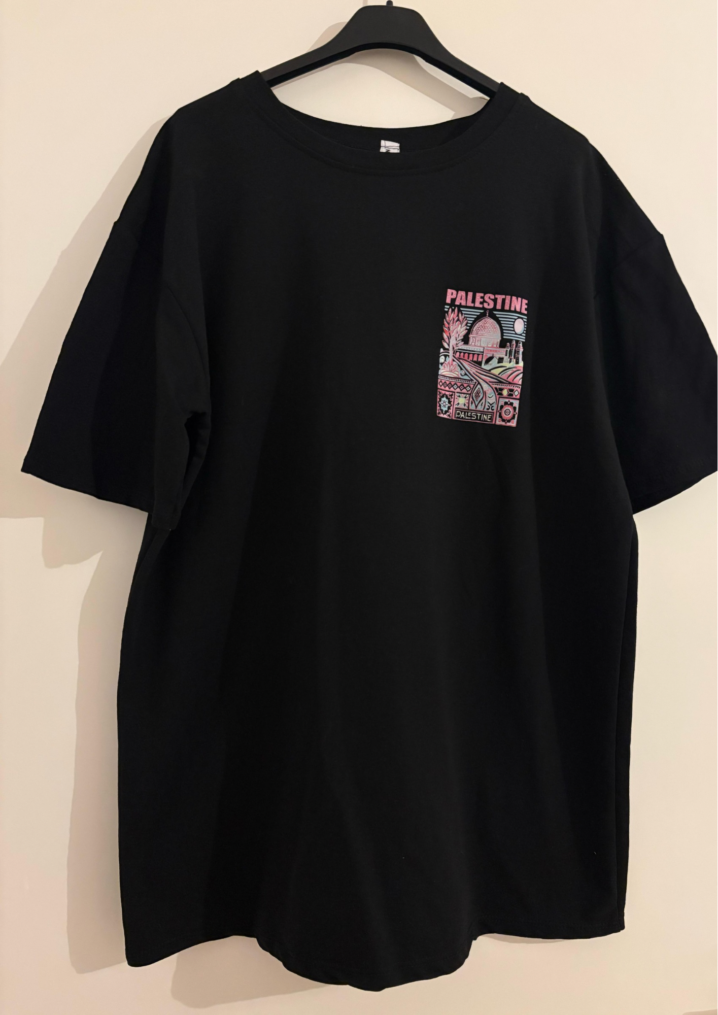 T-shirt Palestine noir