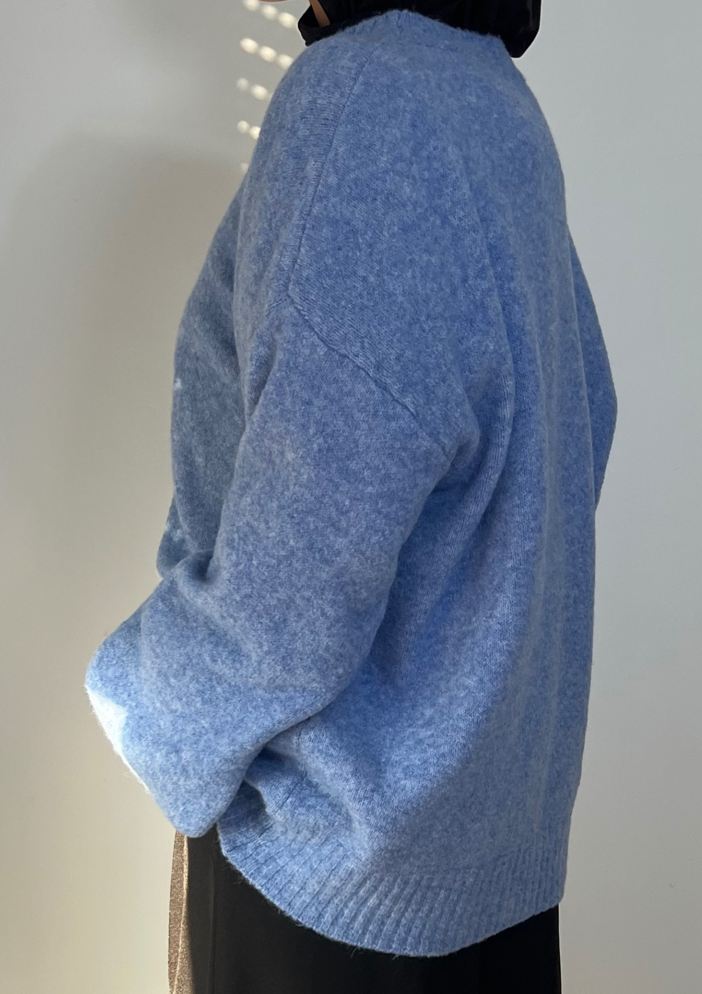 Pull en laine bleu