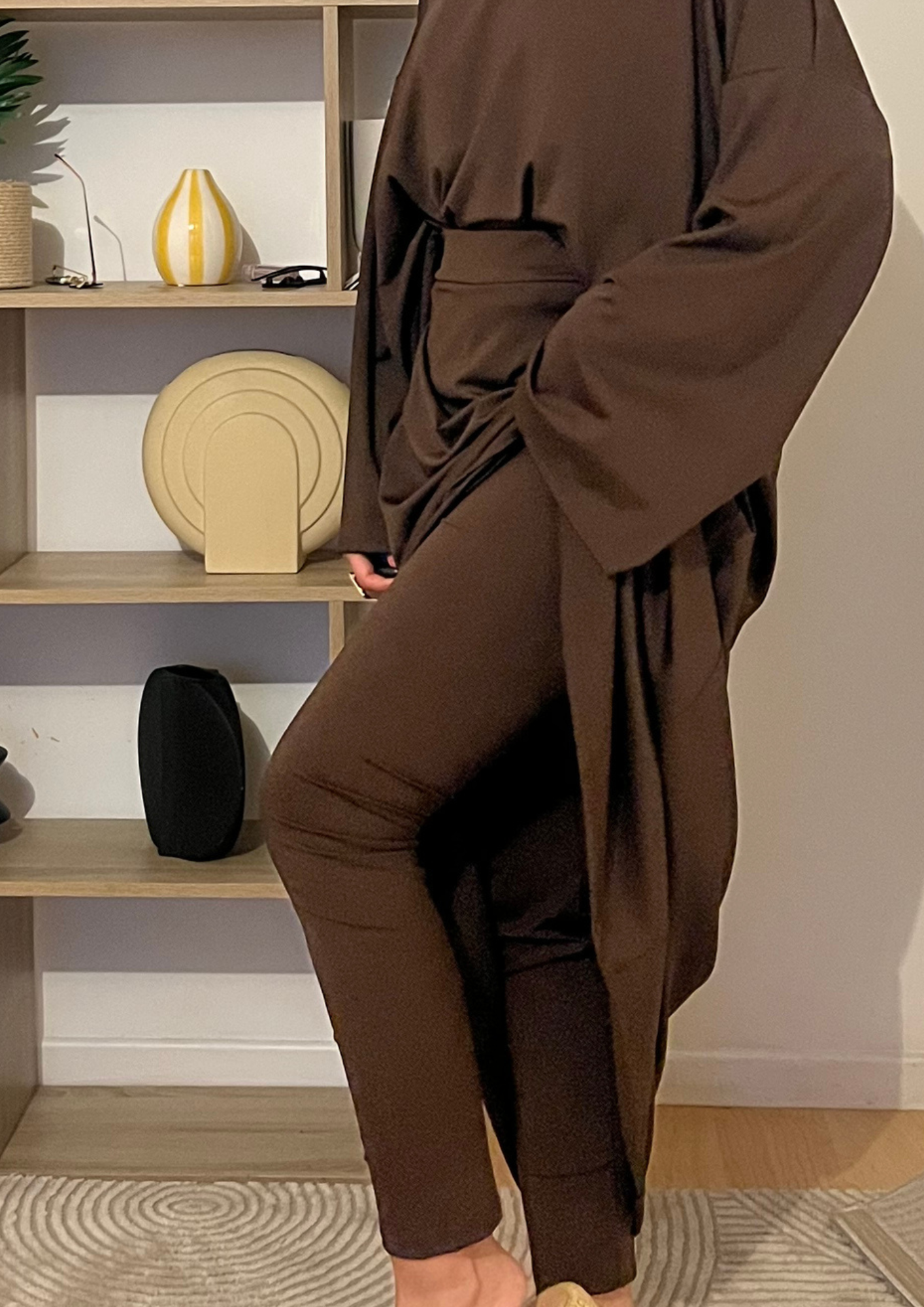Burkini jupe marron