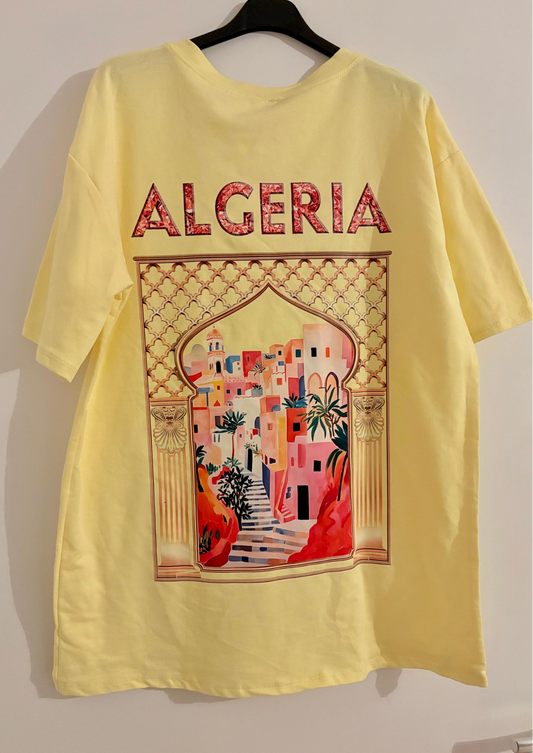 T-shirt Algérie Jaune