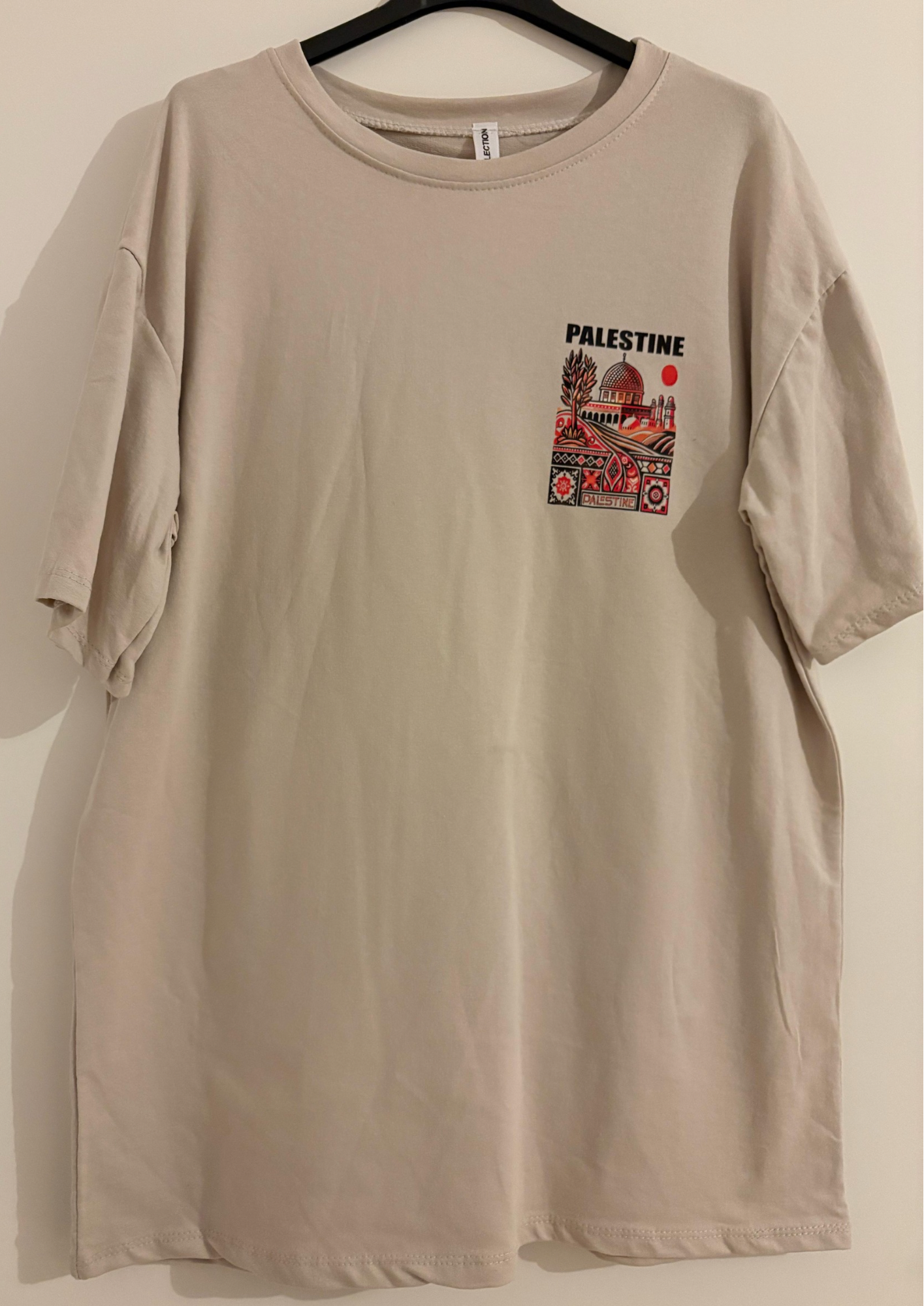 T-shirt Palestine Beige