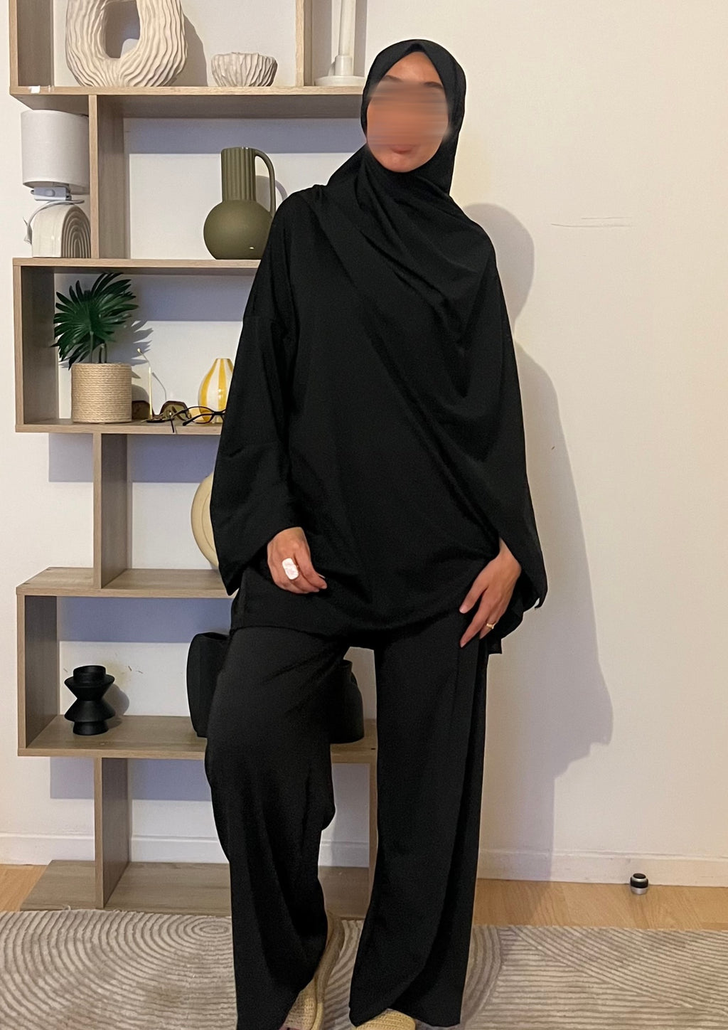Burkini simple complet noir