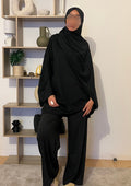 Burkini simple complet noir