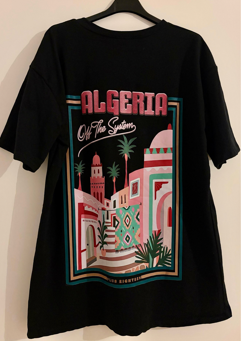 T-shirt Algérie Noir