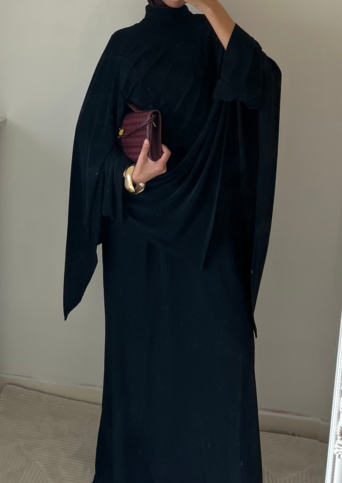 Robe cape noir