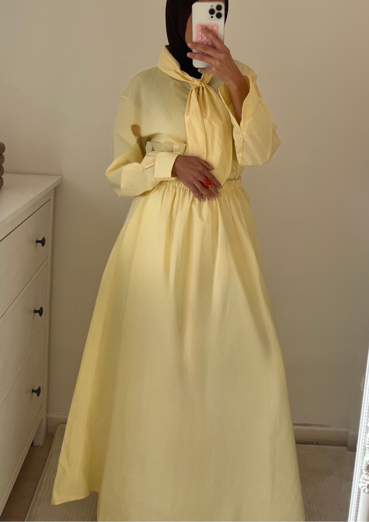 Ensemble madelaine jaune