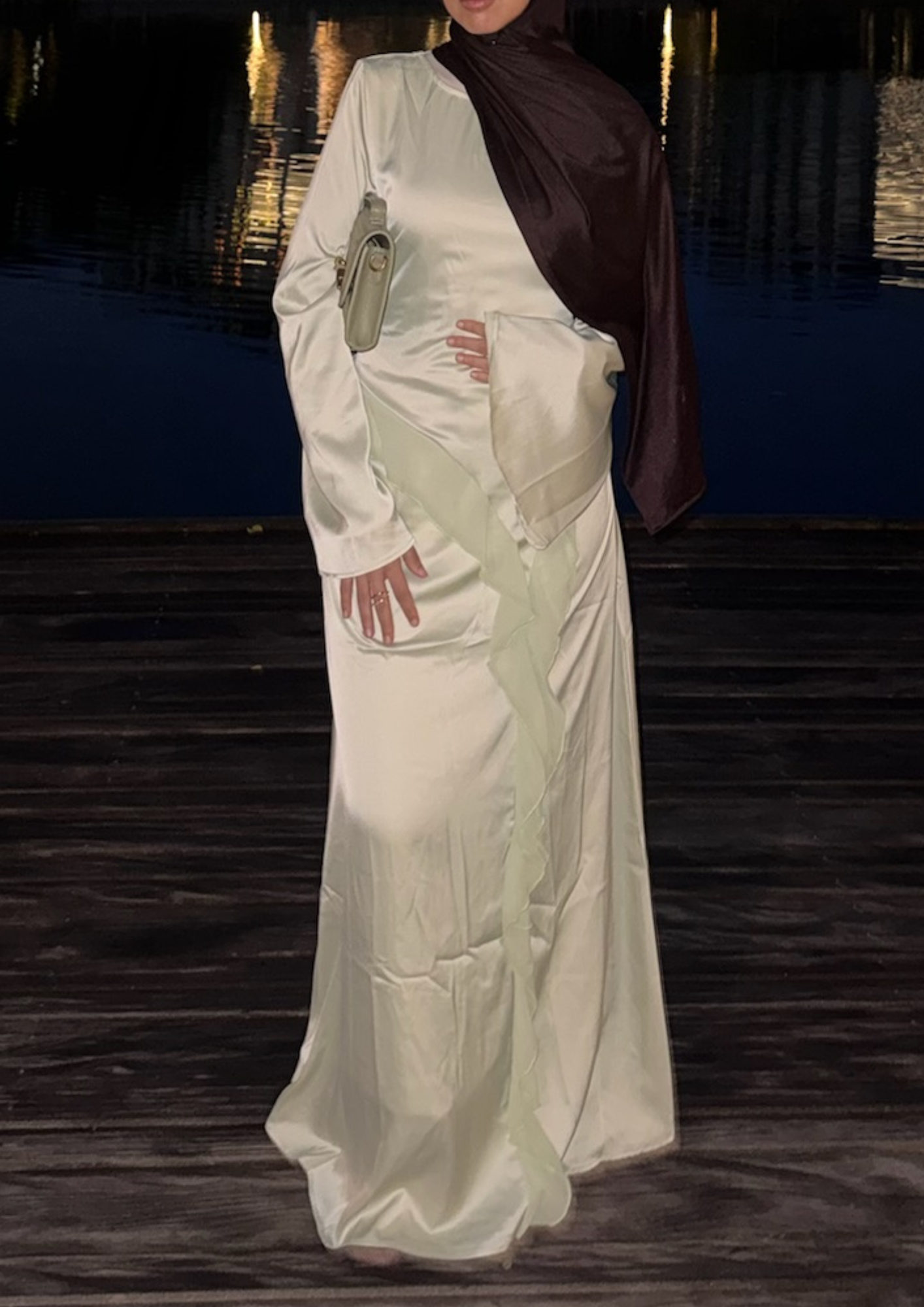 Robe froufrou matcha