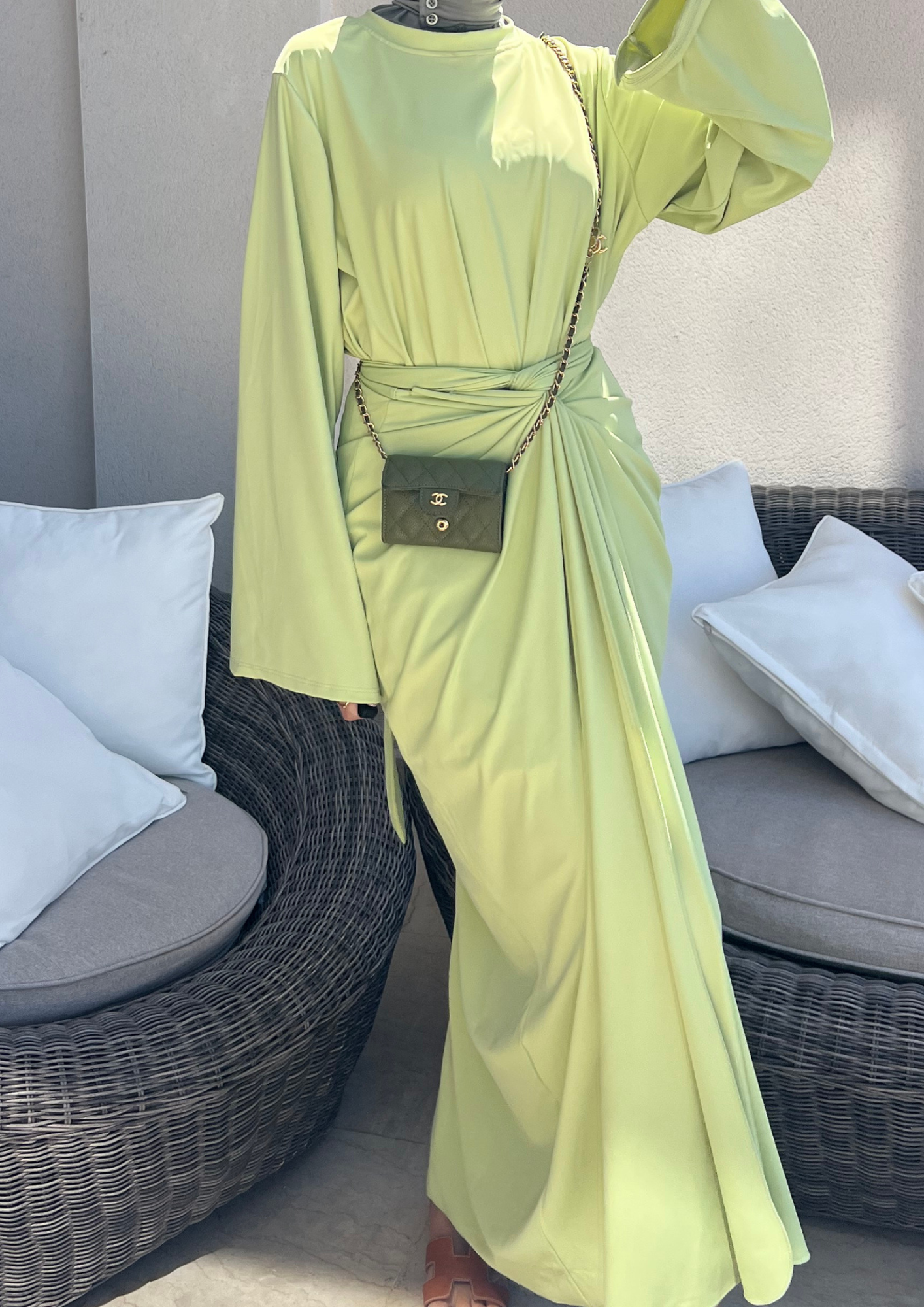 Burkini paréo matcha