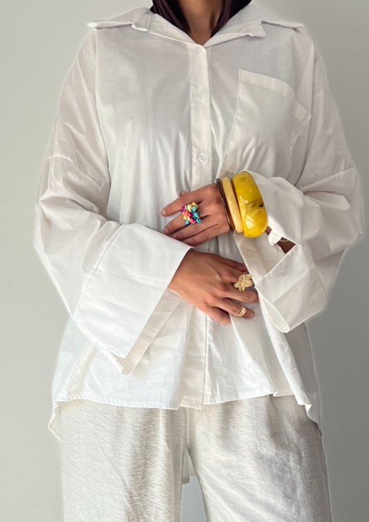 Chemise oversize Blanche