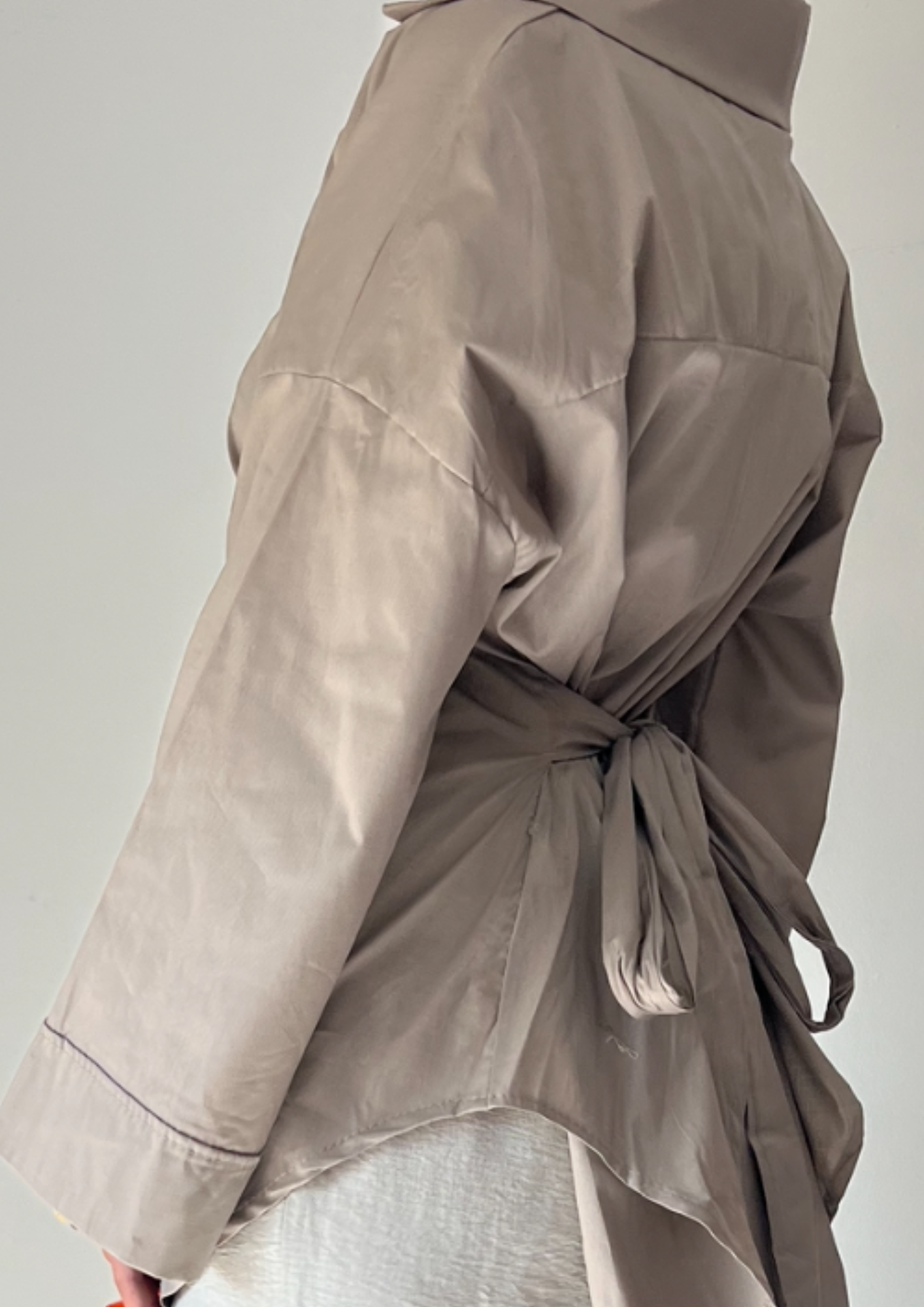 Chemise cintré beige
