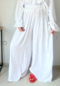 Pantalon large blanc
