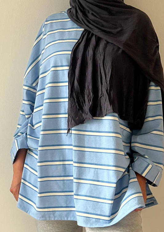 Haut oversize bleu