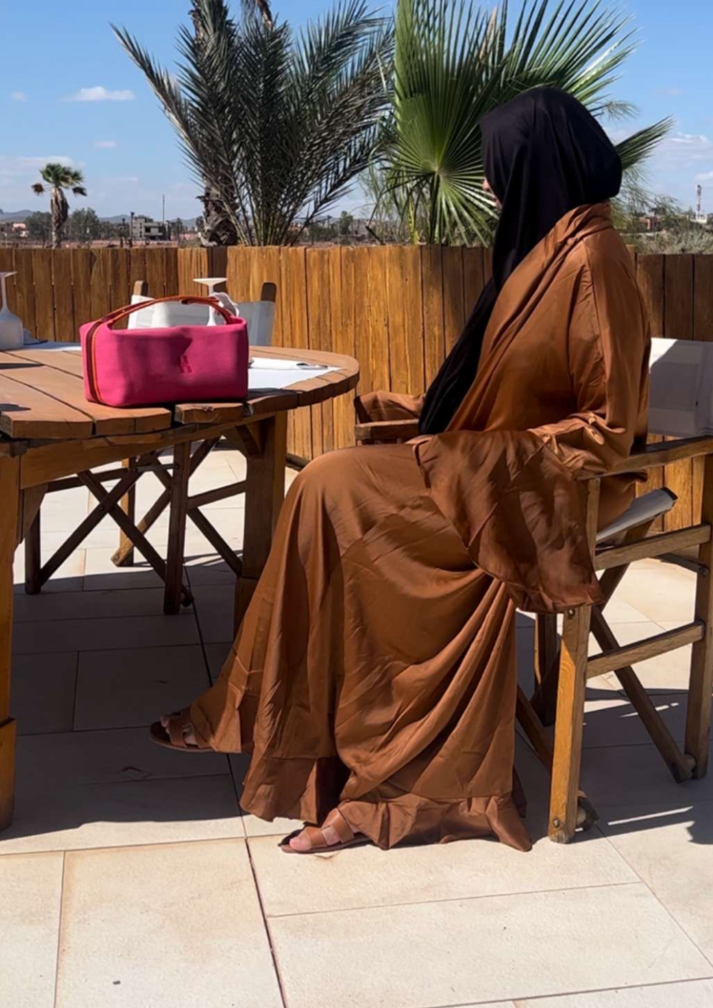 Kimono dubai Marron