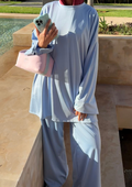 Burkini bleu clair