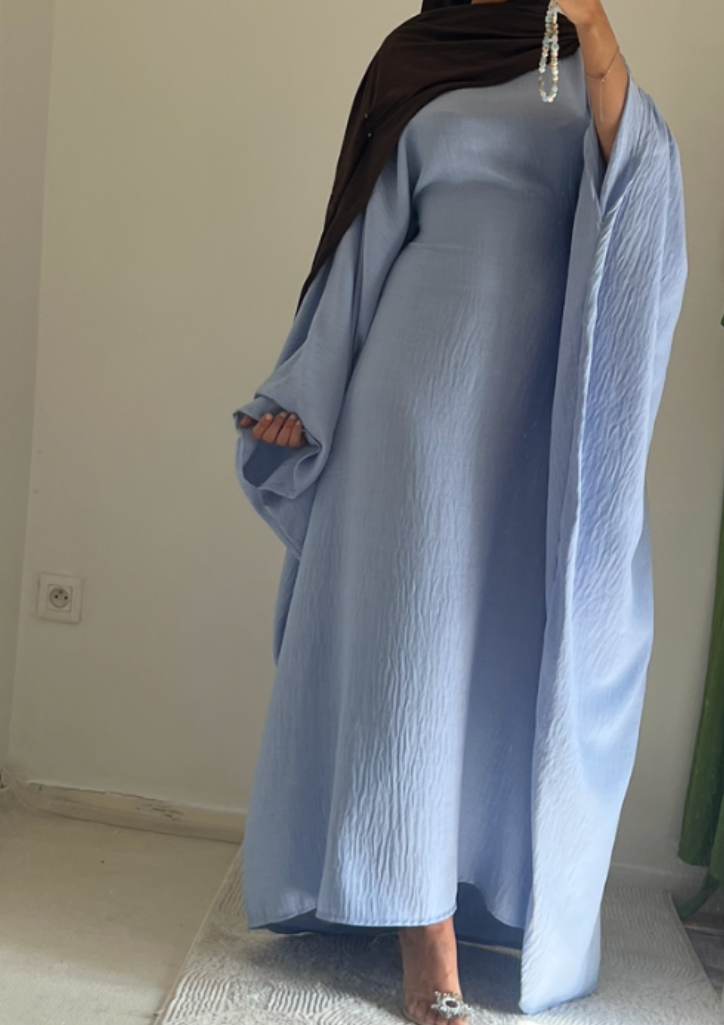 Robe jade bleu