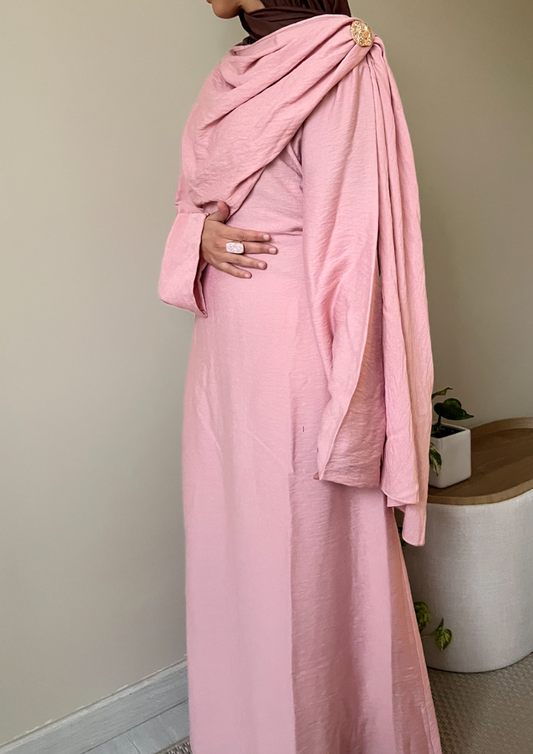 Robe à broche Rose