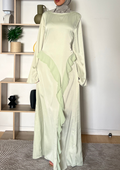 Robe froufrou matcha