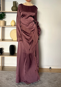 Robe froufrou mauve