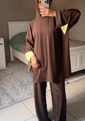 Burkini Bicolore Marron
